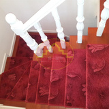 楼梯防滑垫简约红色加厚满铺 免胶自粘楼梯地毯楼梯垫楼梯防滑垫