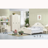 品牌韩式家具田园卧室衣柜书台妆台成人组合套房1.5米1.8米特价床