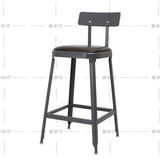 loft风格吧凳吧台椅吧凳吧台凳高脚凳复古做旧酒吧桌椅金属高脚椅