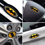 福克斯车标贴纸 蝙蝠侠车标方向盘贴/轮毂盖贴纸专用装饰改装贴