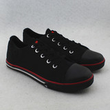 欧洲DIADO** 经典款 黑色红边线 系带男士帆布鞋