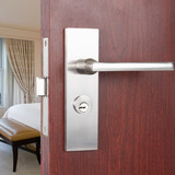 现代简洁室内门锁 单舌锌合金卧室门锁房门锁 精品执手锁孔距142
