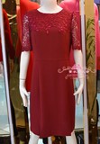 梦莎奴2320 专柜正品 2016秋新款女装高档优雅显瘦气质蕾丝连衣裙