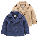 儿童韩版短款外套童装2016秋季新款宝宝肩扣夹克上衣男童风衣外套