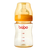 bobo乐儿宝 婴儿安全奶瓶 宽口径 PPSU新生防胀气小金瓶 储奶瓶
