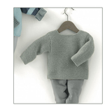 织黛纯手工棒针编织新款宝宝婴儿粗线加厚套头毛衣外套定制代加工