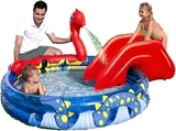 特价儿童海盗船充气玩具城堡球池充气蹦蹦床大型淘气堡喷游泳水池