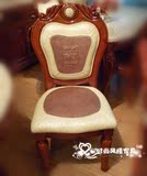 欧式 全真皮椅子 实木餐椅350 樱桃红色 柚木色 可配大理石餐桌