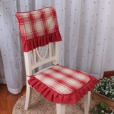 【吾家】椅子坐垫夏美式乡村办公椅子套椅垫餐椅套餐椅垫座垫加厚