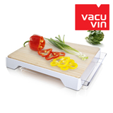 荷兰Vacu Vin多功能抽屉式切菜板 二合一蔬菜水果案板 厨房竹砧板