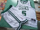 阿迪达斯adidas NBA凯尔特人队celtics5号加内特篮球服衣套装白