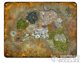 WOW魔兽世界周边 游戏专用鼠标垫 礼物品 诺德森大陆地图 5mm加厚
