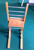特价包邮实木儿童梯背椅高背阶梯椅肋条梯背架站立平衡康复性训练