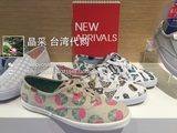 台湾keds专柜正品代购2016/6西瓜，披萨，字母休闲帆布鞋 女鞋