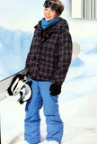 crane鹤牌中大男童滑雪服套装防风防水外贸原单儿童滑雪服特价
