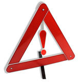 汽车安全警示牌 反光三角架 铝片单脚固定 三脚警示牌