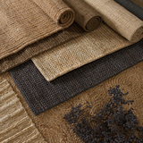 印度进口天然现代手工编织黄麻地毯柔软光泽性客厅卧室卫浴地毯