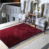 正品特价 客厅茶几卧室地毯 纯色时尚加厚加密韩国丝地毯床前门垫