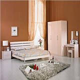 卧室套装组合成套家具 特价六件套 板式双人床衣柜床头柜梳妆台