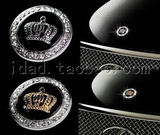 DAD施华洛世奇水晶钻/日本JP皇冠标志/汽车个性贴 侧标 车标改装