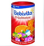 德国原装进口 Bebivita贝维他天然香橙樱桃柠檬山楂婴儿水果茶8M+