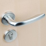 新品上市 欧式卧室门锁执手304不锈钢门拉手 纯铜锁芯铜弹珠 热销