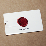 【SUNVAGARIES】独家定制火漆LOGO U盘8G限量火漆名片卡片式