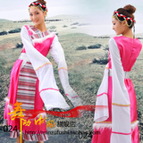 长水袖藏族舞蹈服装 女 藏族舞台演出服饰长款 民族舞蹈演出服装