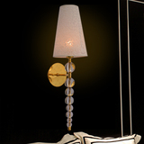 仁光欧式简约水晶壁灯客厅床头走廊现代壁背景墙酒店KTV灯饰灯具