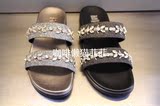 西村名物2016年夏季新品X262J20541专柜正品代购银黑色女凉鞋拖鞋