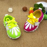 婴儿学步鞋男女童系带网布单鞋宝宝鞋软底0-1岁小孩运动童鞋