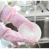 日本进口 橡胶手套 家务清洁乳胶手套 洗衣服洗碗 冬季护手