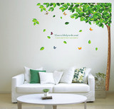 绿树林荫 卧室客厅沙发墙电视背景墙贴 环保可移除家居装饰墙贴纸