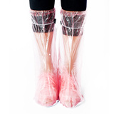 PVC男士女式加厚耐磨防滑雨鞋套雨天一次性防水鞋套防雨鞋套高筒