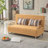 宜家客厅小户型懒人实木多功能布艺沙发床可拆洗折叠两用1.5米1.8