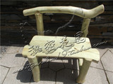 户外庭院用品防腐木古色古香厚重型/原木休闲个性桌椅清漆可定制