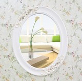 欧式韩式小宜家壁挂卧室大号梳妆镜简约化妆镜公主镜子浴室镜
