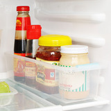 日本进口冰箱抽屉式整理盒塑料厨房透明桌面收纳筐冷藏无盖收纳盘