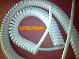 弹簧线/螺旋电缆/弹簧线缆/螺旋电线/PU耐磨 12*0.5 不拉伸1米