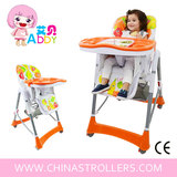 新款儿童餐椅多功能带轮子可折叠餐椅宝宝椅婴儿躺椅携带式方便椅