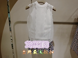 AIVEI艾薇16夏新专柜正品代购女白色无袖上衣I7200306原价1280