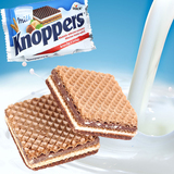 代购 knoppers  巧克力威化饼干 德国 进口零食 休闲食品25gX10袋