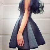 ROSSI Alexander wang风格立体廓型面包棉修身连衣裙