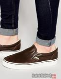 英国正品代购 Vans Slip-On 时尚新款男士休闲鞋皮鞋平底鞋男鞋