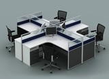 新款简约现代办公家具组合职员办公桌多人位屏风卡位员工电脑桌椅