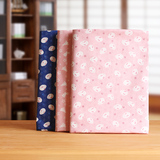 樱花兔年糕兔粉蓝2色日本和风斜纹纯棉布料服装布料手工布头面料