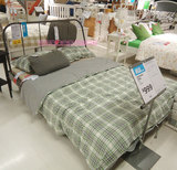 宜家代购IKEA科帕达床架铁艺床简易床欧式风格双人床架铁质大床
