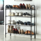 碳钢金属鞋架多层可拆装宿舍简易鞋柜防尘宜家组合五层置物架特价