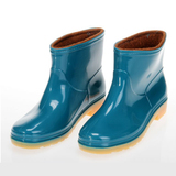 中筒雨鞋加绒可拆雨鞋雨靴女款水鞋韩版时尚透明雨鞋低帮果冻雨鞋