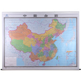 中国地图挂图2米*1.5 超大墙贴 中国全图 双面覆膜 高清防水 精装挂图  办公室会议室专用中国行政区划图 中华人民共和国地图